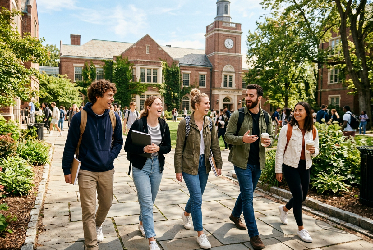 College students walking on campus — EVEREST College Student Supplements collection