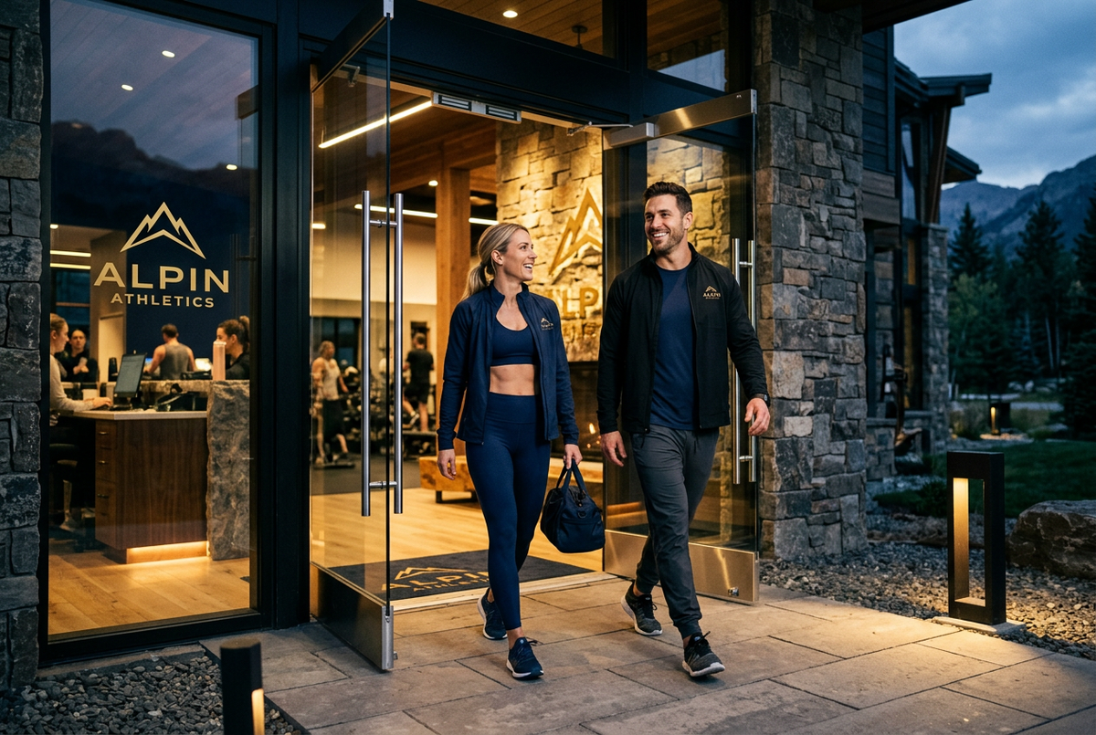 Man and woman walking into a gym — EVEREST Gym Supplements collection