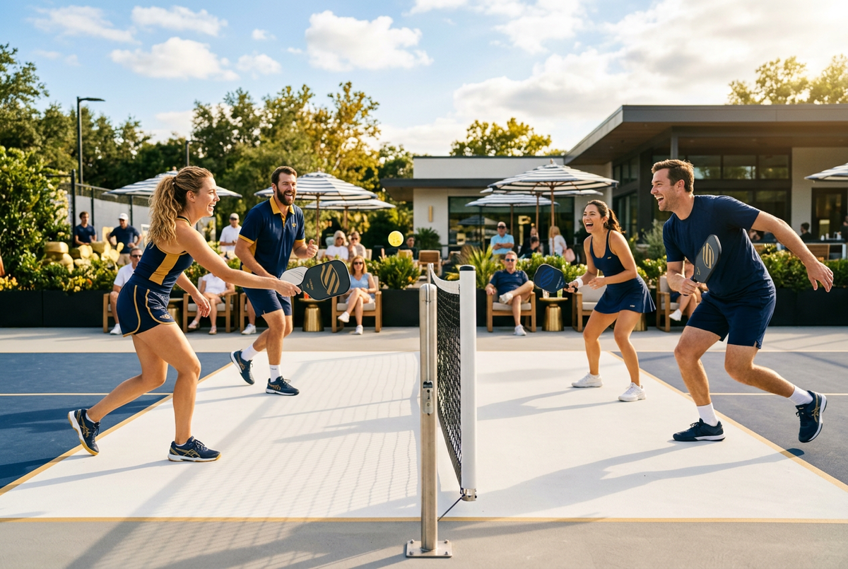Couples playing pickleball — EVEREST Pickleball Supplements collection