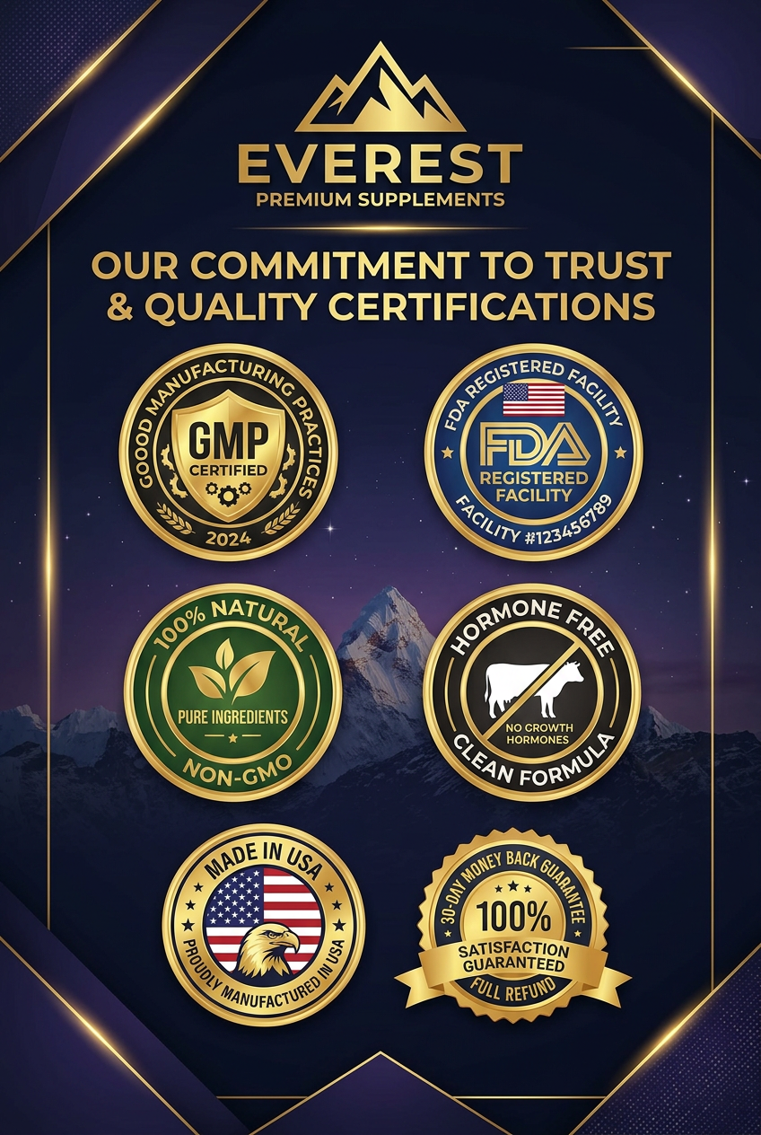 EVEREST Beauty Gummies Certifications