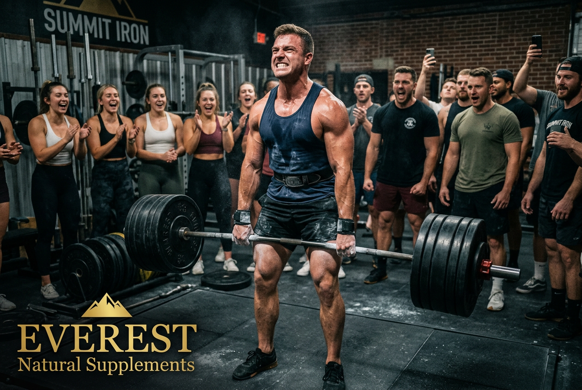 EVEREST Prime Test athletic supplement for men building physical power and core endurance