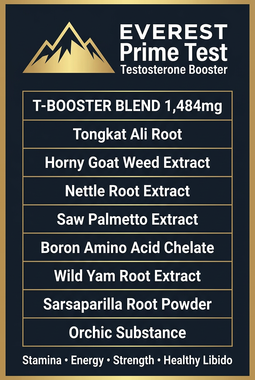EVEREST Prime Test Ingredients Panel
