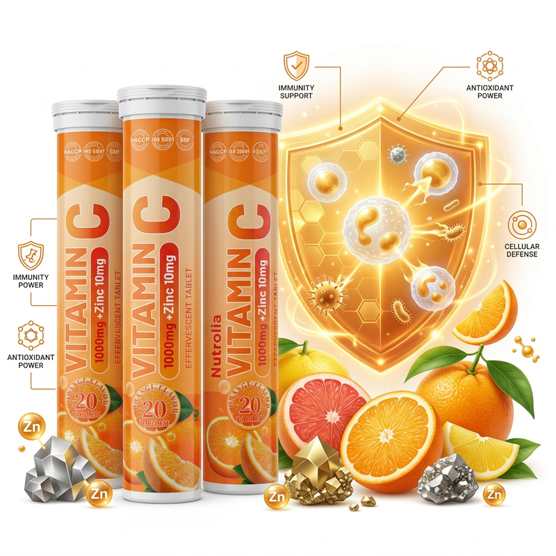 EVEREST Vitamin C + Zinc immunity shield branding shot
