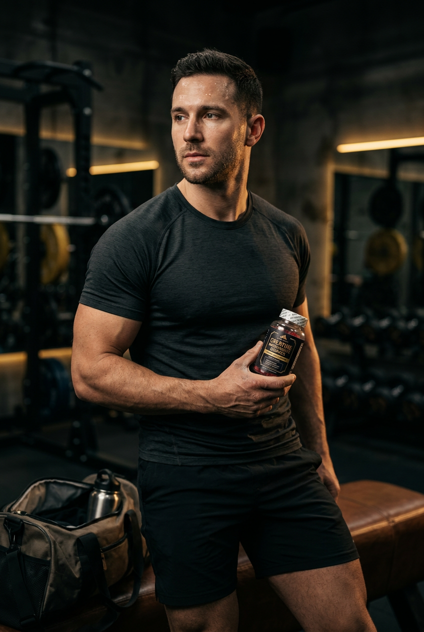 Athlete post-workout with EVEREST Creatine Gummies