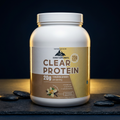 EVEREST Clear Protein tub - dark dramatic studio shot